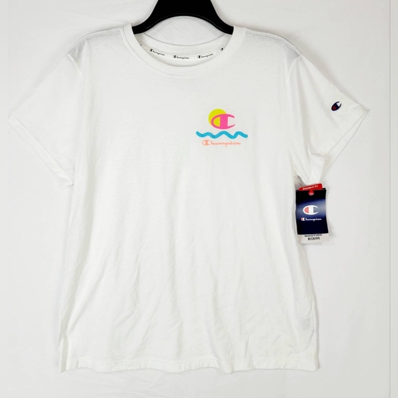 Champion Women Classic Graphic Short-Sleeve Logo T-Shirt - Picture 1 of 5